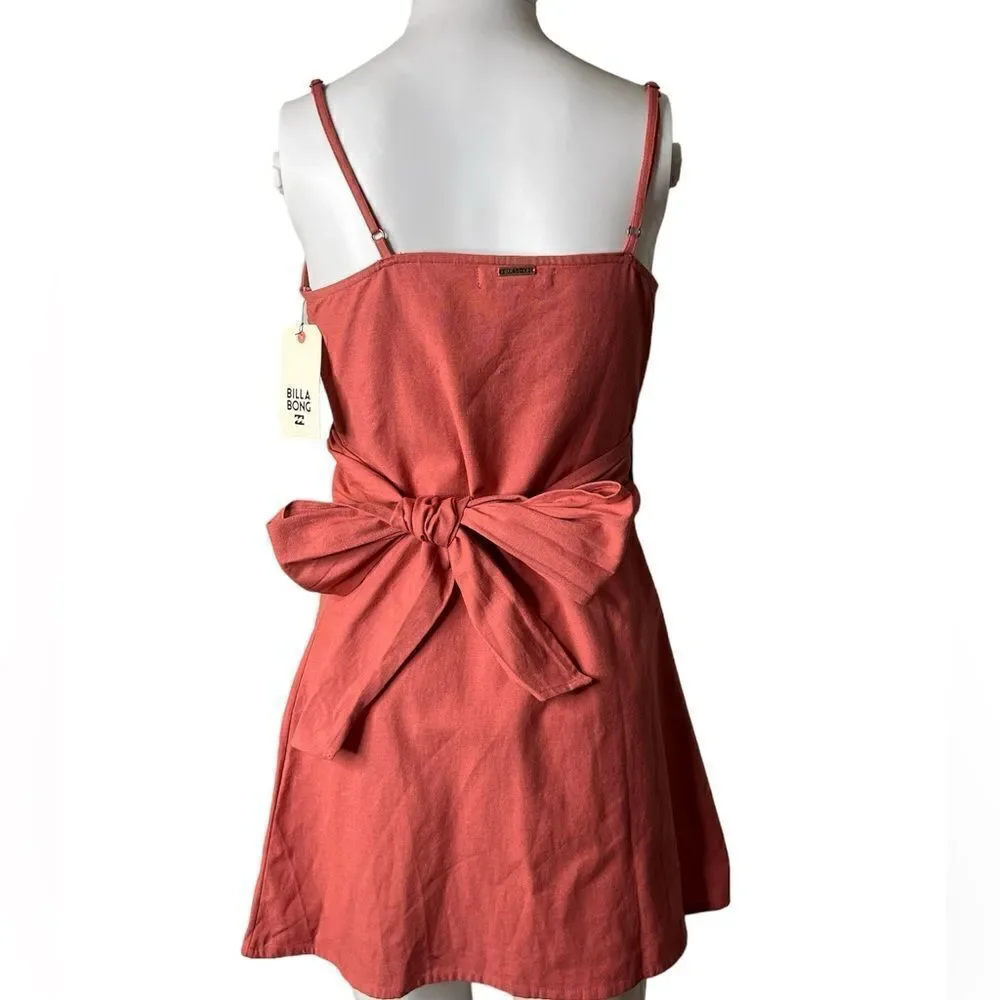 Billabong Wrap Mini Dress Peach Size XS